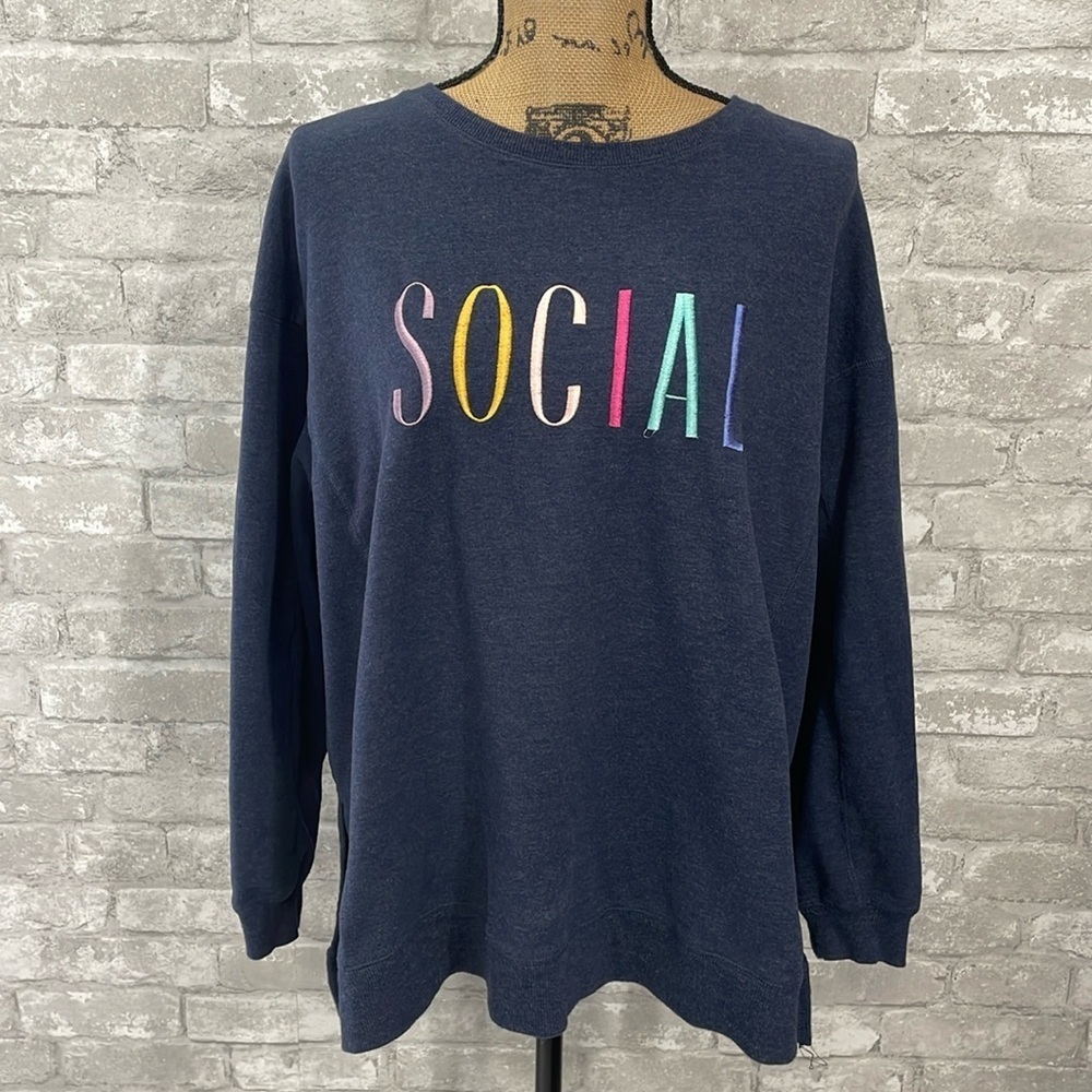 Wildfox Statement SOCIAL Sweatshirt
